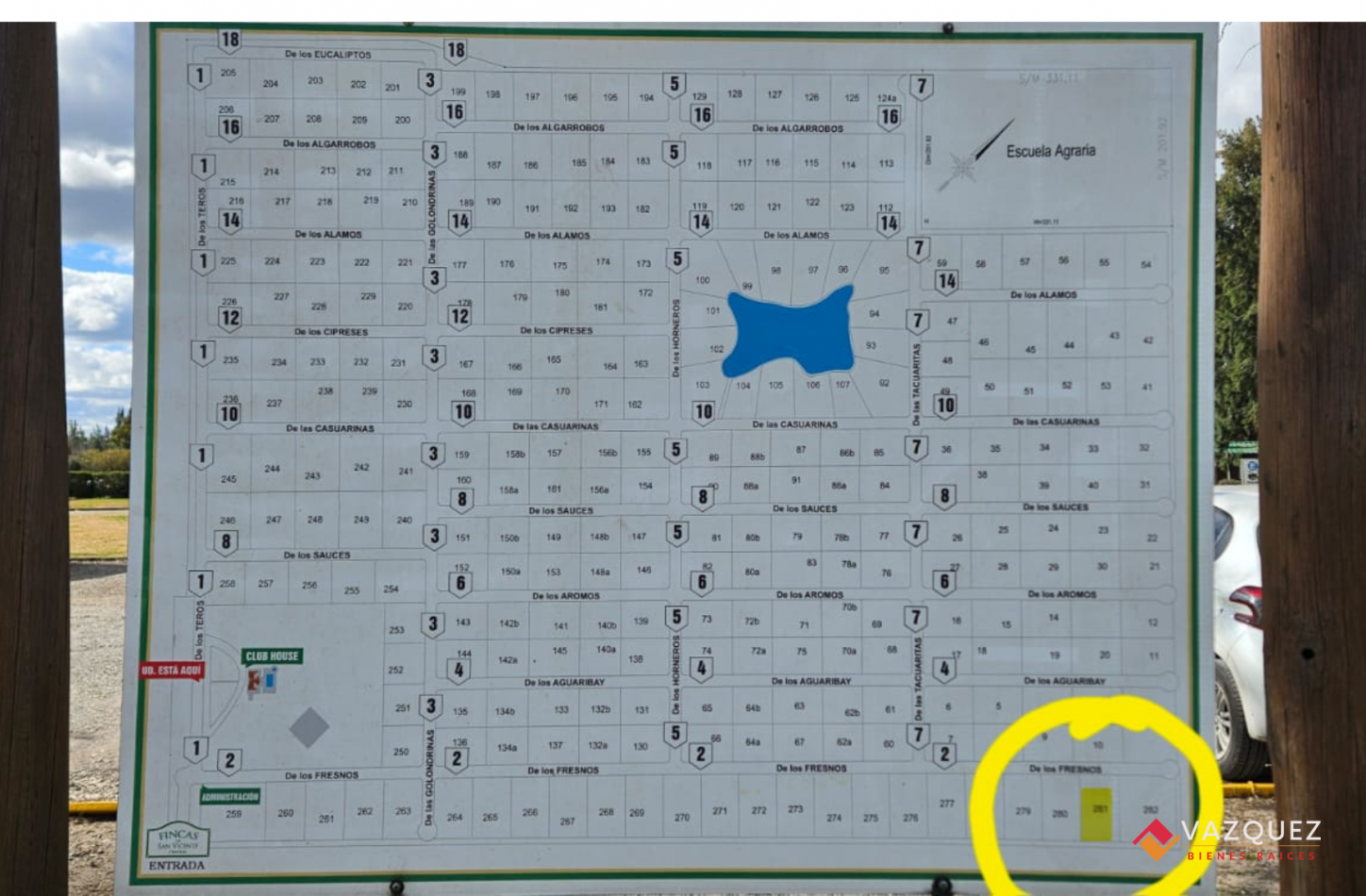 Lote en Fincas San Vicente Chacras I